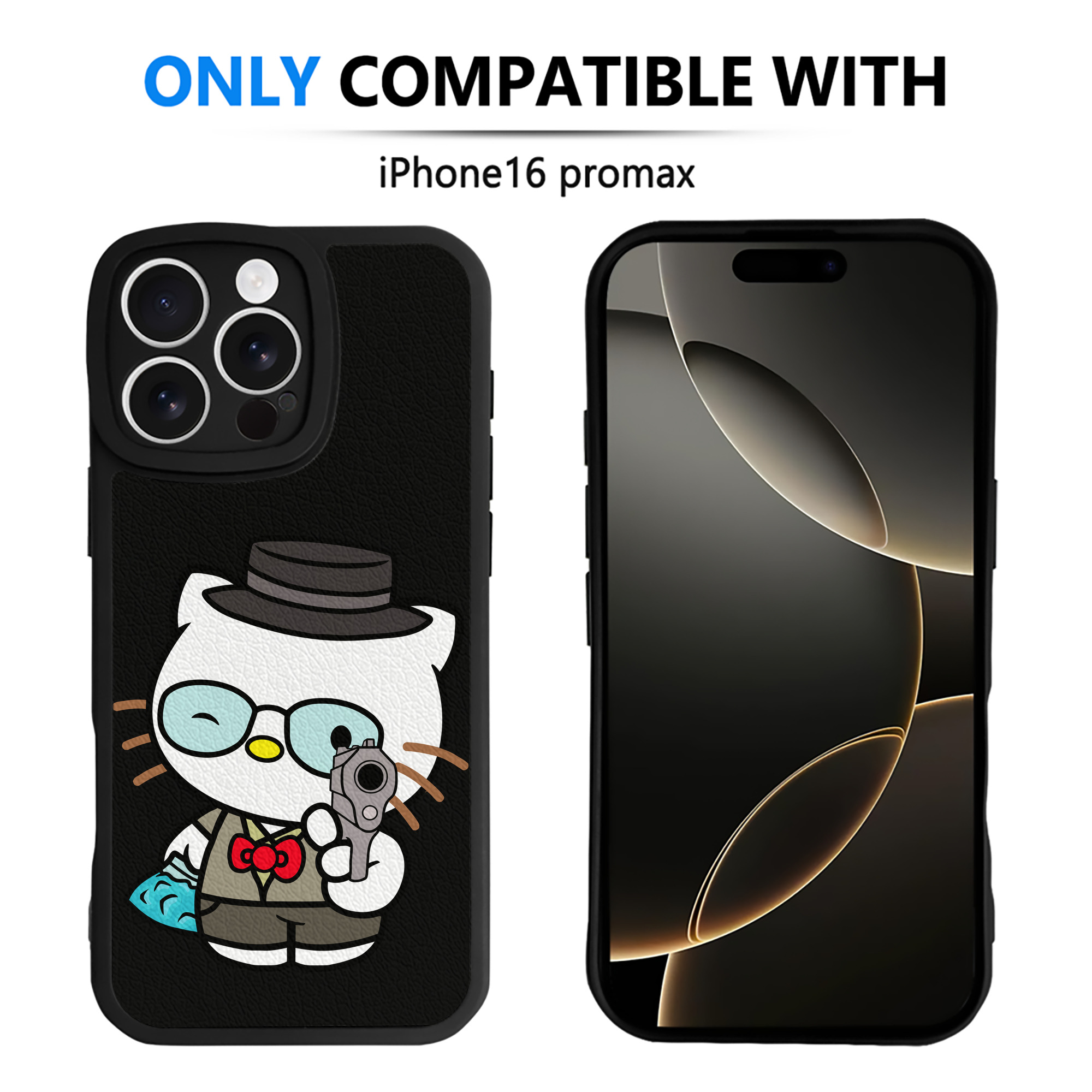 （画像用） Hello Kitty ハローキティ 【iPhone 16シリーズ対応】シリコンスマホケース（レザー調） 材質：シリコン